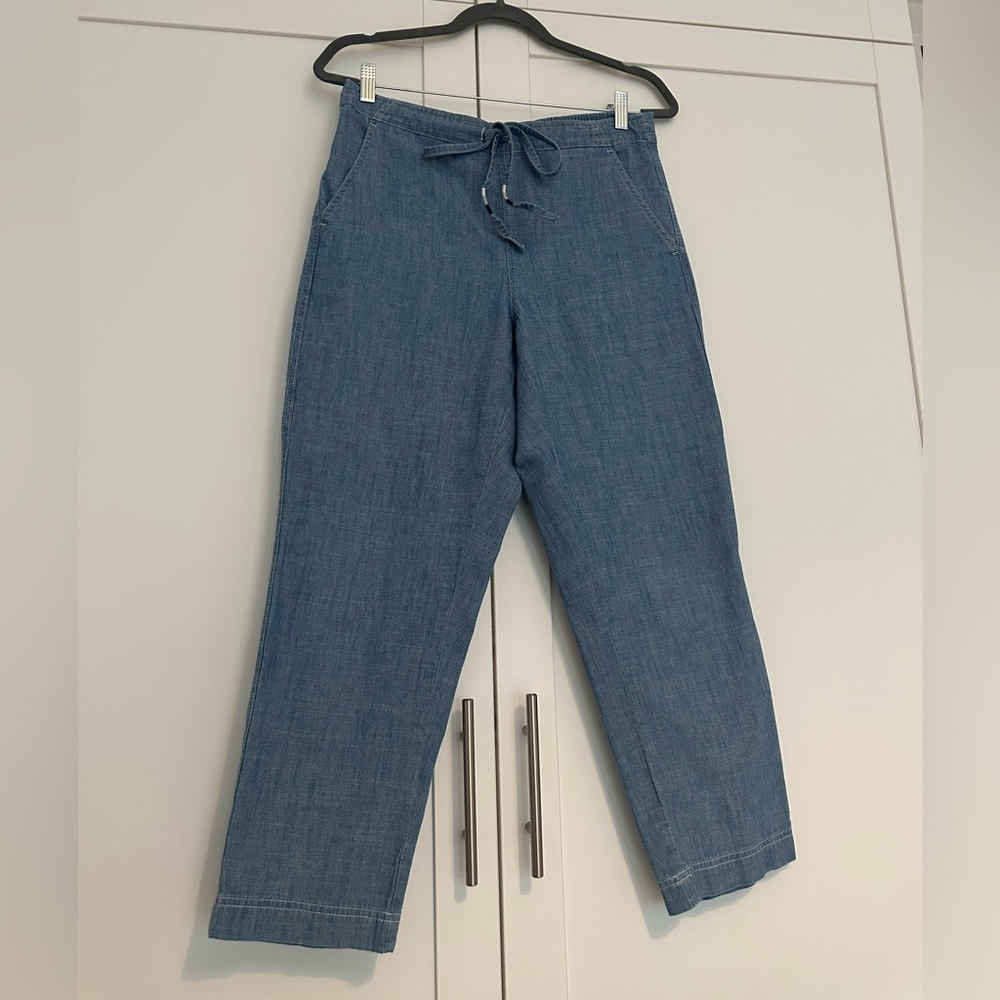 J.Crew beach pant color blue size Small
